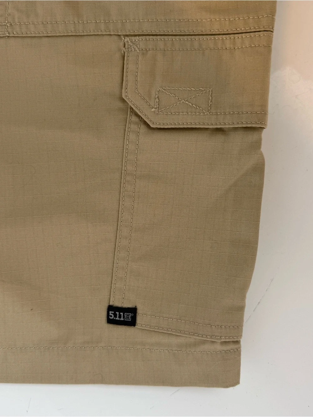 5.11 Tactical Men’s Tan Cargo Shorts - Rugged Multi-Pocket Design